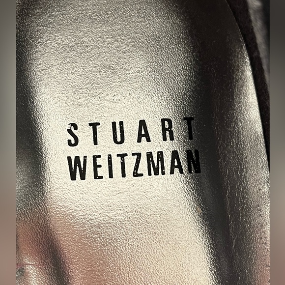 Stuart Weitzman Black Satin Heels Size 9N - Picture 5 of 10